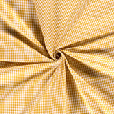 Baumwoll Cretonne Vichy Karo 5mm - 5010 senfgelb